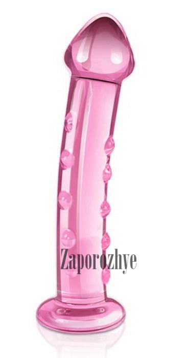 Стеклянный фаллоимитатор Glass Romance 7,5 Pink Lovetoy