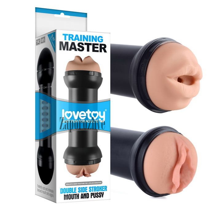 Мастурбатор Training Master Double Side Stroker Mouth and Pussy Lovetoy