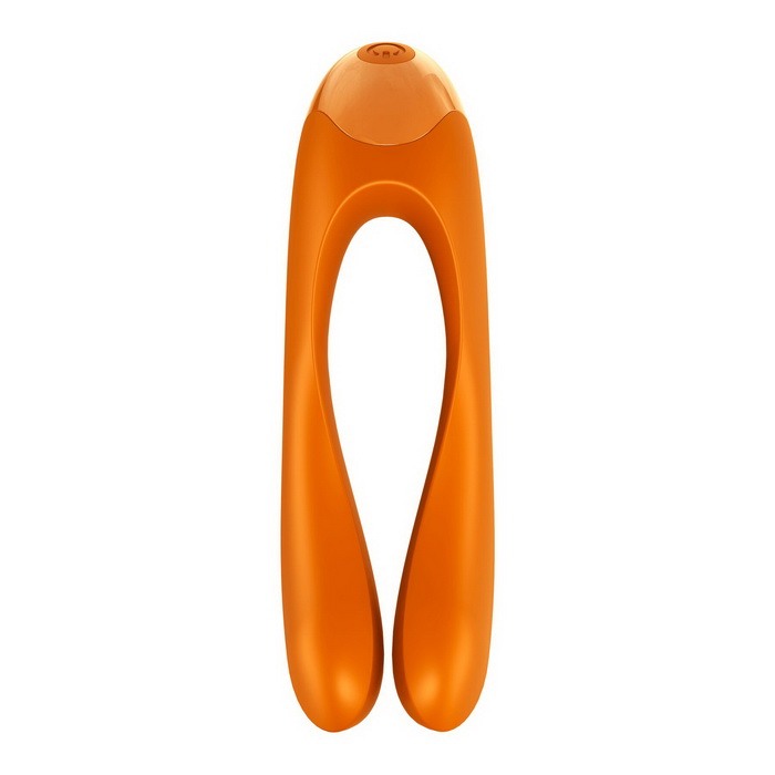 Satisfyer Candy Cane Orange - Вибратор на палец Сатисфаер